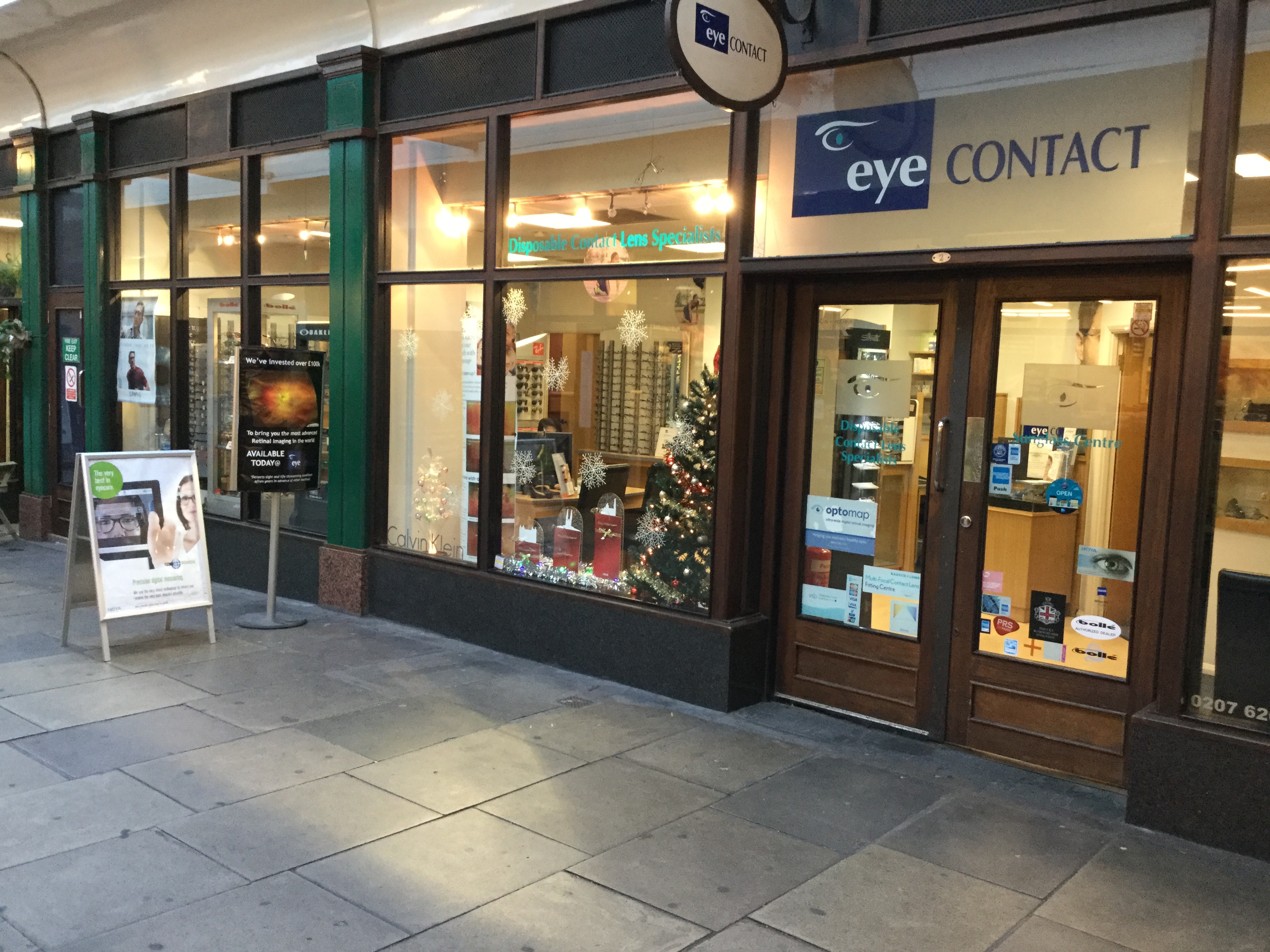 Christmas at Eye Contact Eye Contact Opticians, London, Liverpool